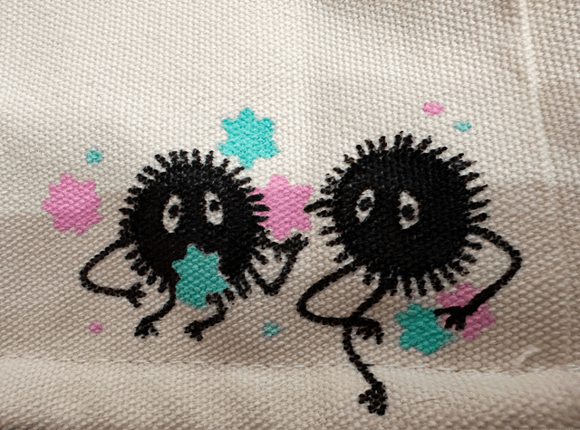 Sac motif Susuwatari - Mon voisin Totoro - Le Voyage de Chihiro 