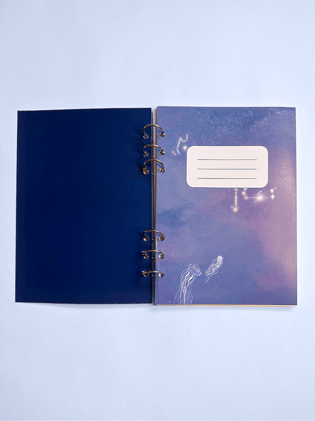 Carnet spirale - baleine