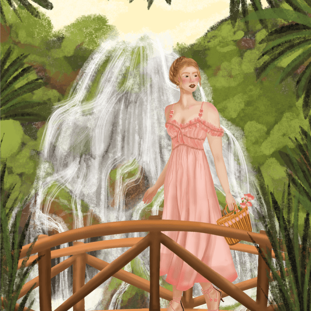 Waterfall - carte postale