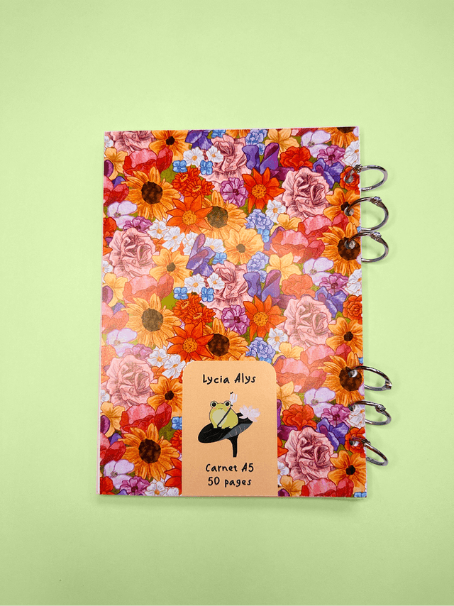 Carnet spirale - Flowers