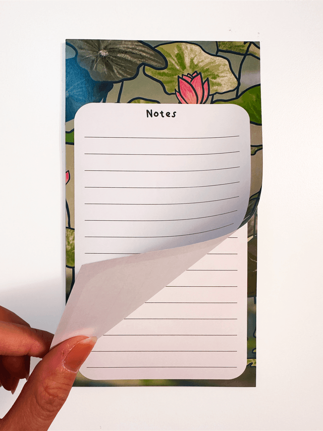 Grand memo pad - nénuphar