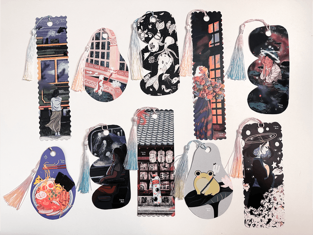 Marque page pompom - train japonais