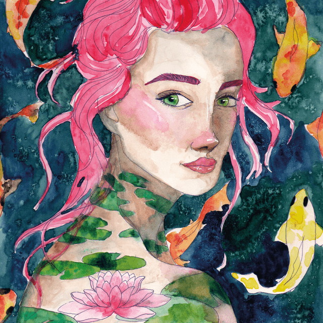 Portrait Lotus - A4