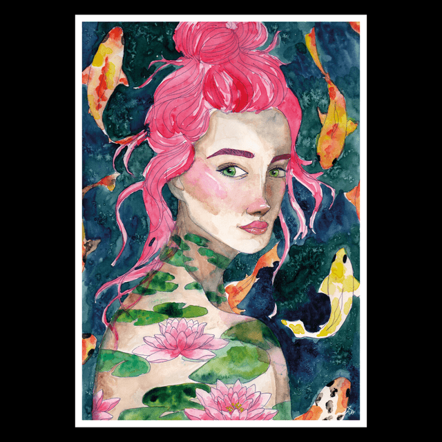 Portrait Lotus - A4