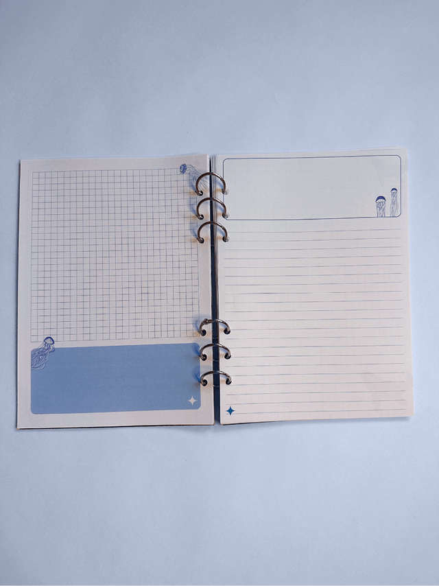 Carnet spirale - baleine