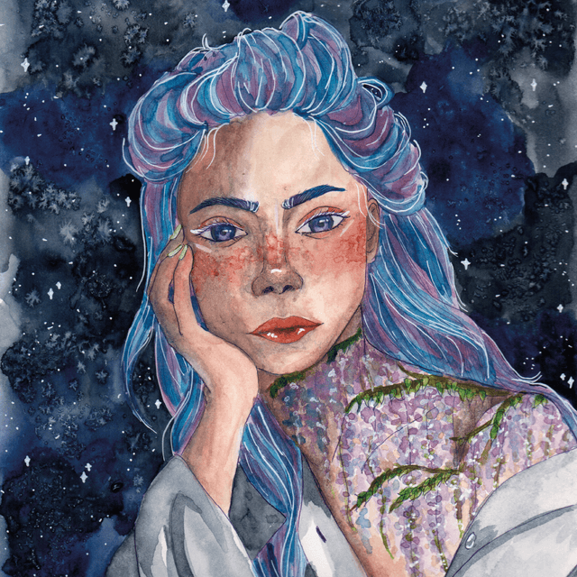 Portrait Wisteria - A4