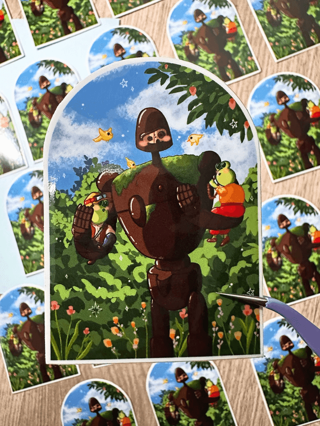 Chateau dans le ciel - sticker