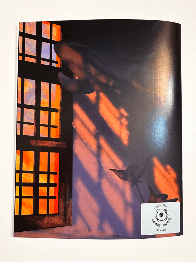 Carnet agrafé - sunset