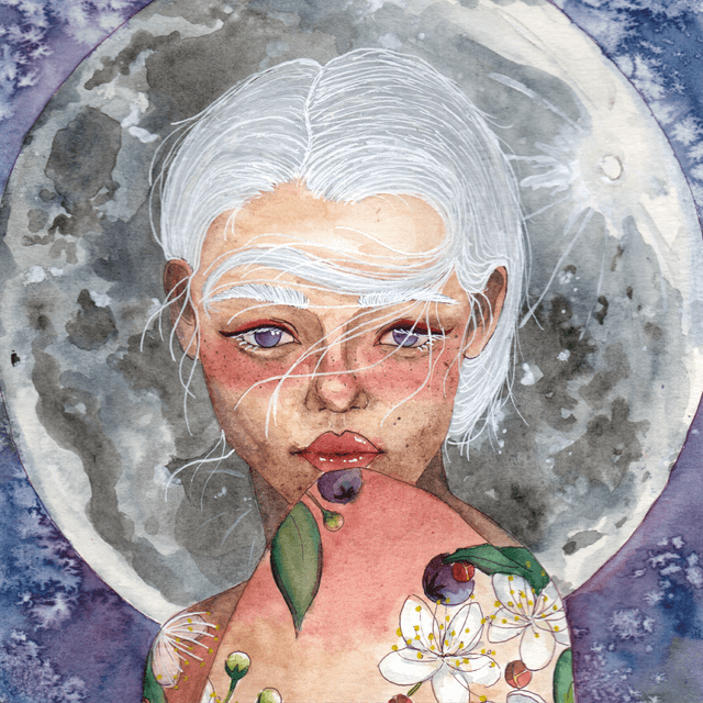 Portrait Moon - carte postale