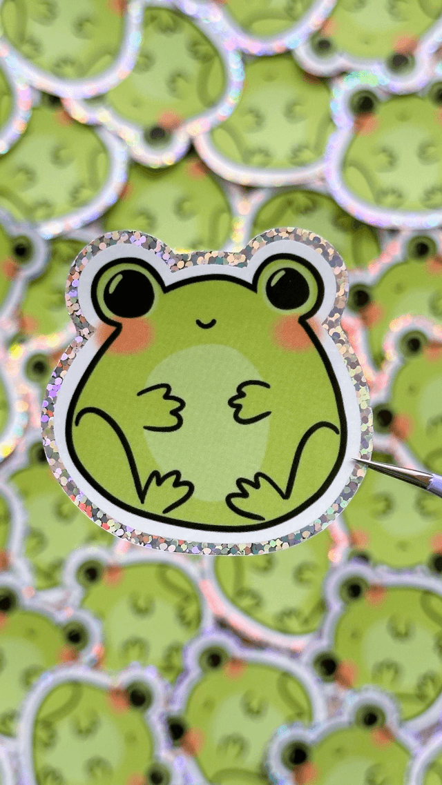 Froggy - Glitter sticker