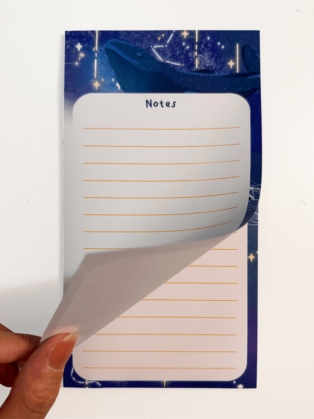 Grand memo pad - baleine