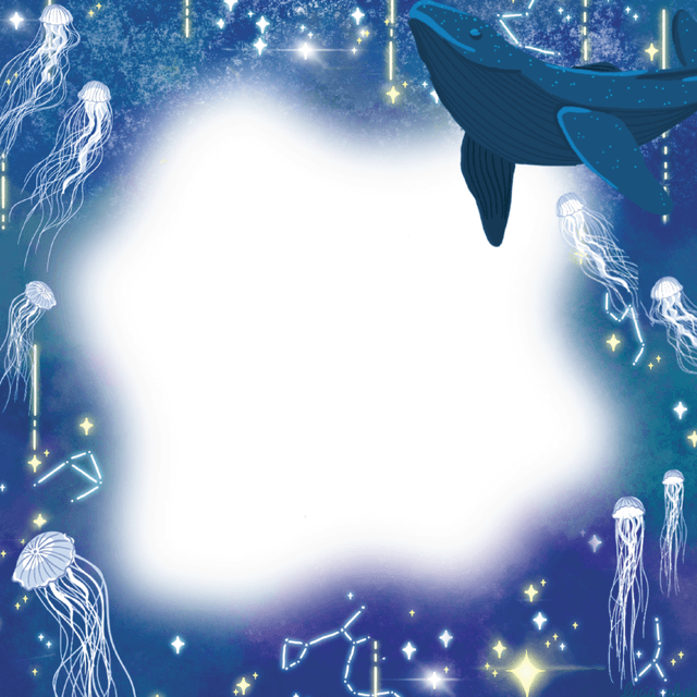 Memo pad - baleines 2