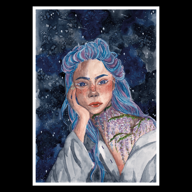 Portrait Wisteria - A4