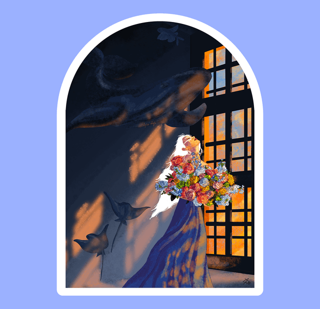 Sunset - sticker