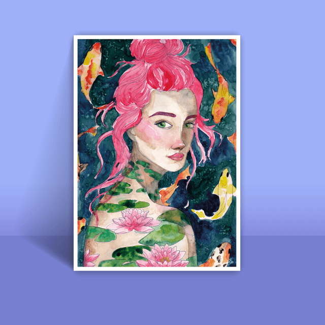 Portrait Lotus - A4