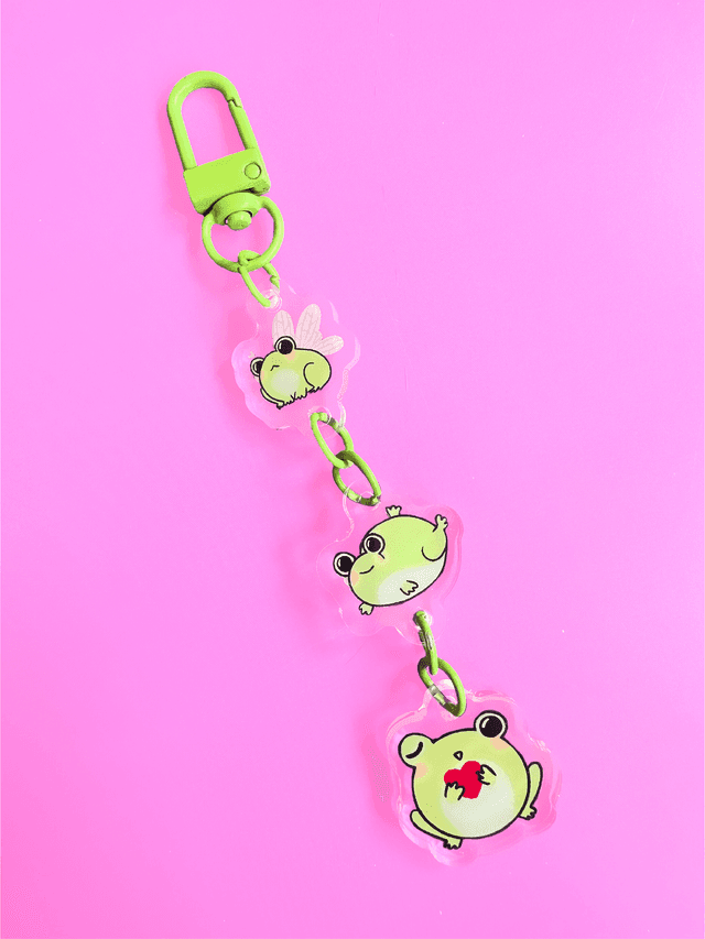 3 froggy - porte-clés