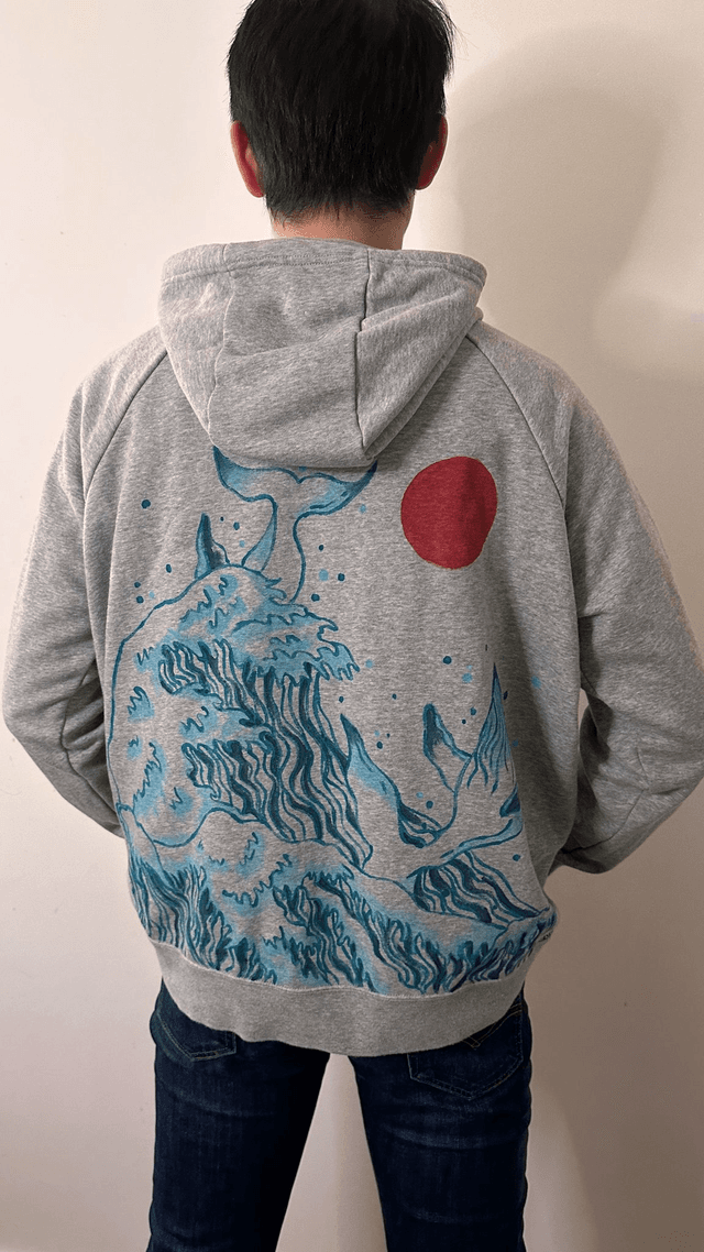 Sweat vagues japonaises