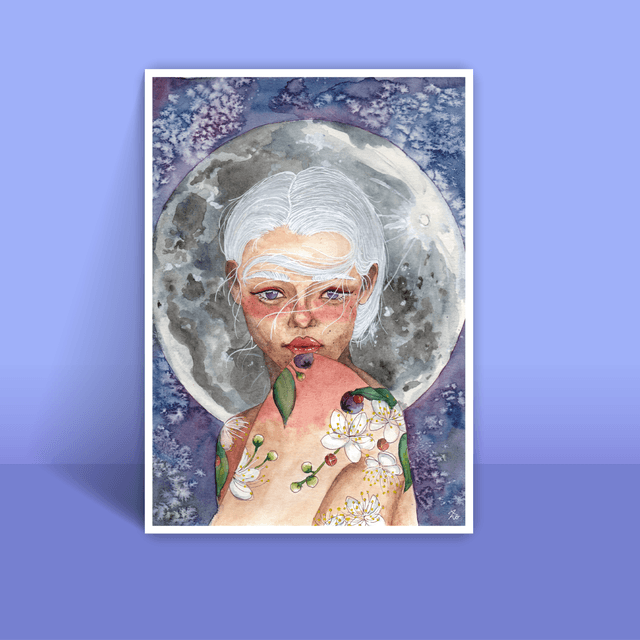 Portrait Moon - A4