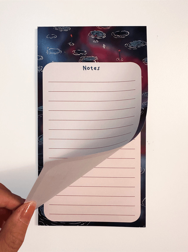 Grand memo pad - nénuphar galaxie